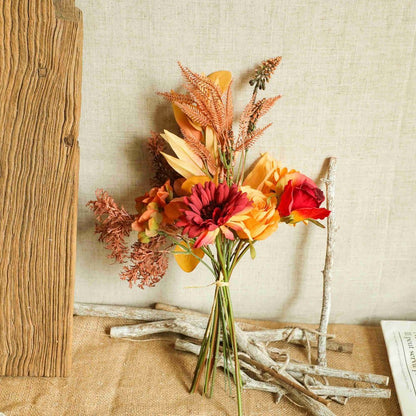 Cloth and Dried Plant Floral Bouquet