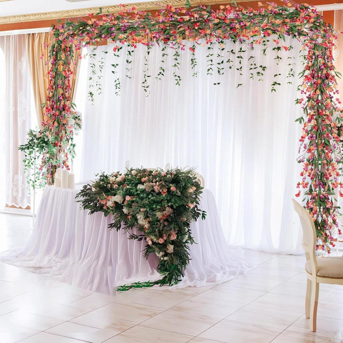 6-Foot Handmade Paper Floral Garland