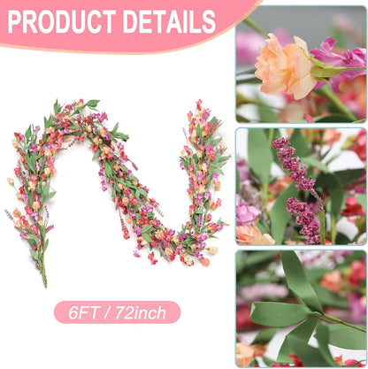 6-Foot Handmade Paper Floral Garland