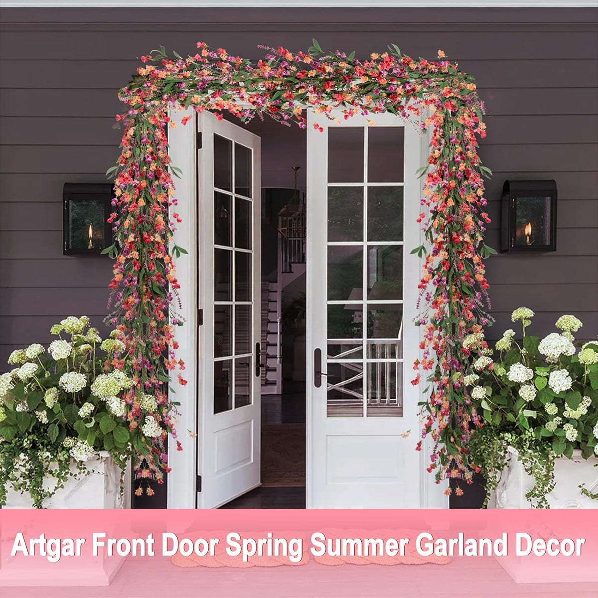 6-Foot Handmade Paper Floral Garland
