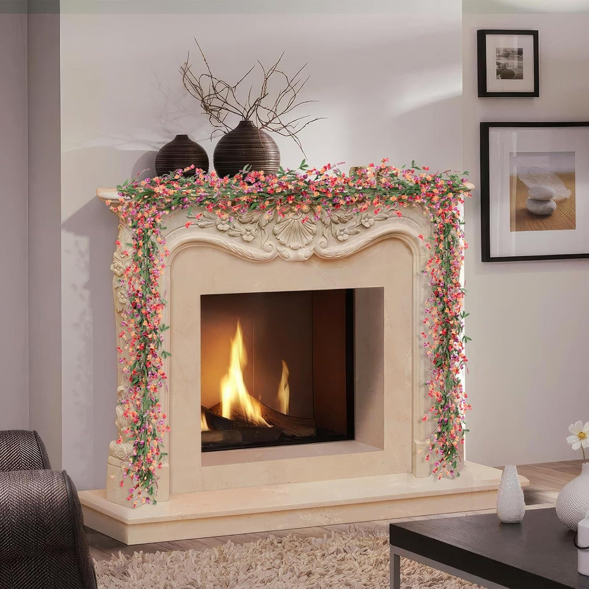 6-Foot Handmade Paper Floral Garland