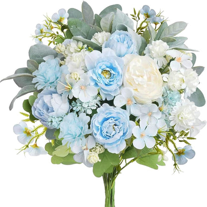 Artificial Silk Peony Flower Bouquet