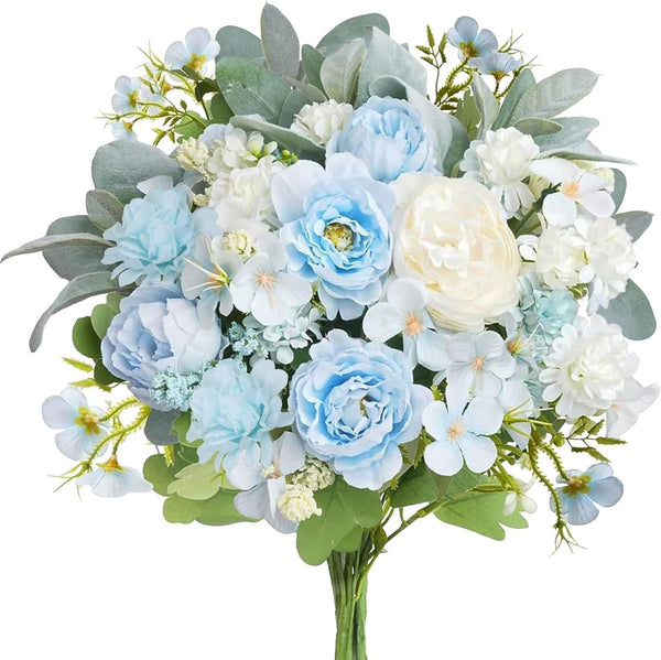 Artificial Silk Peony Flower Bouquet