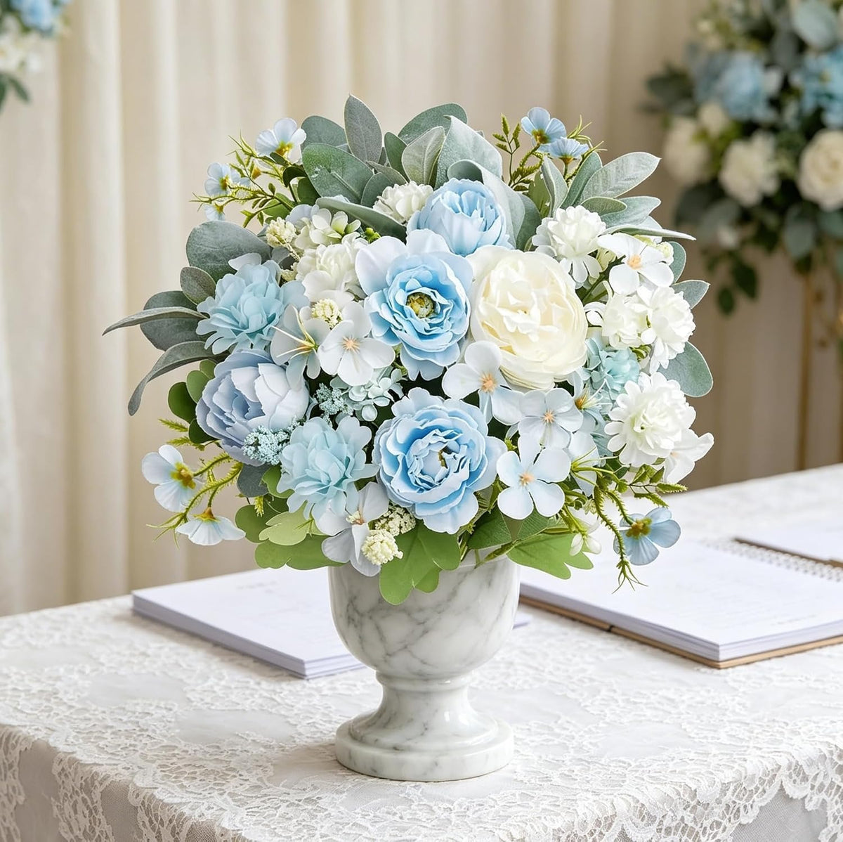 Artificial Silk Peony Flower Bouquet