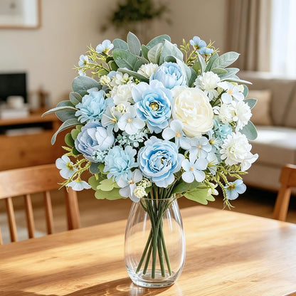 Artificial Silk Peony Flower Bouquet