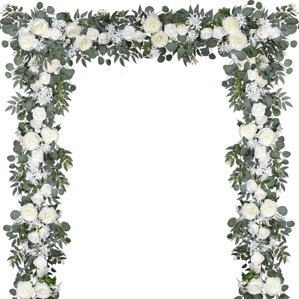 2-Piece Artificial Peony Garland Set