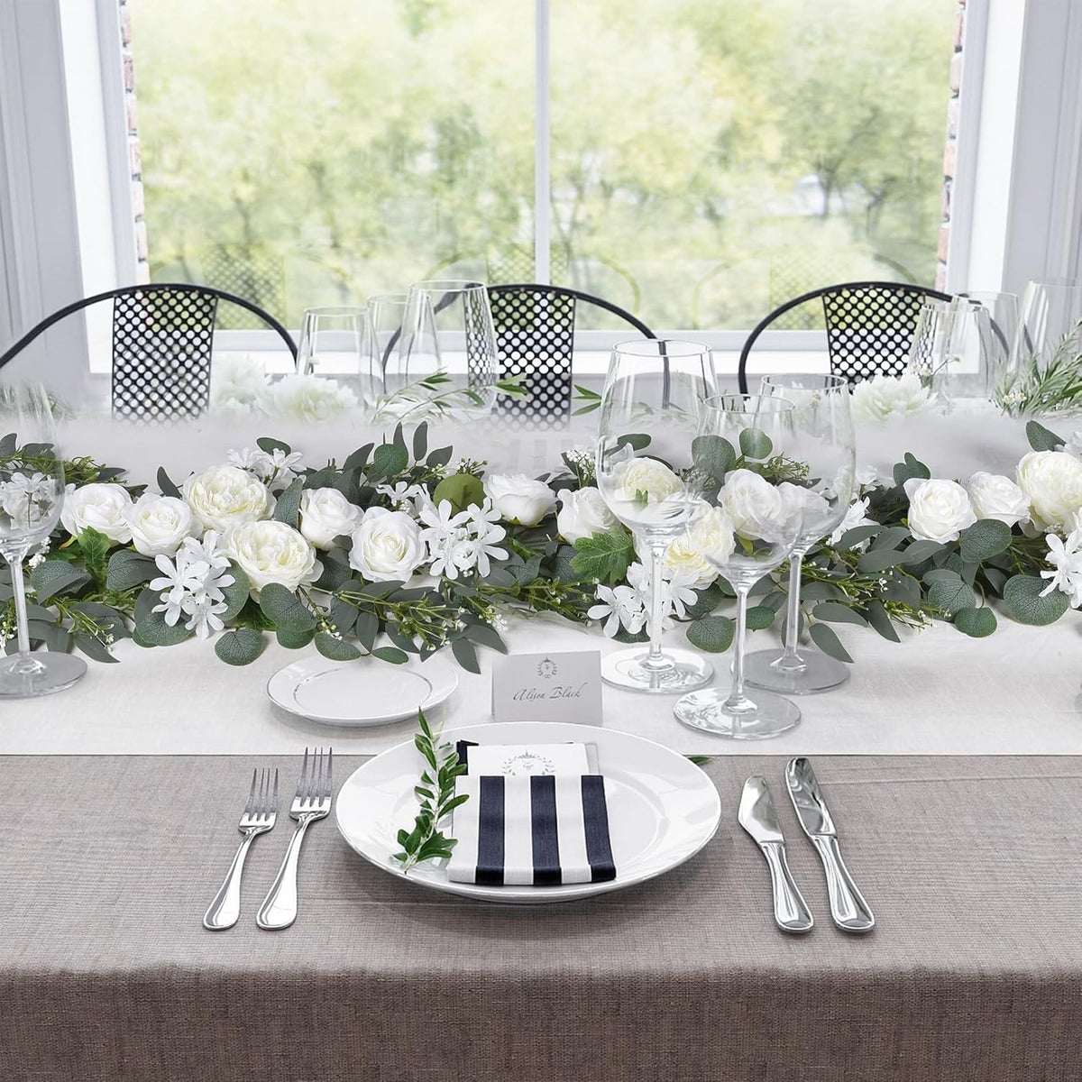 2-Piece Artificial Peony Garland Set