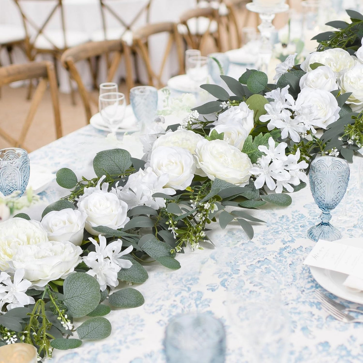 2-Piece Artificial Peony Garland Set