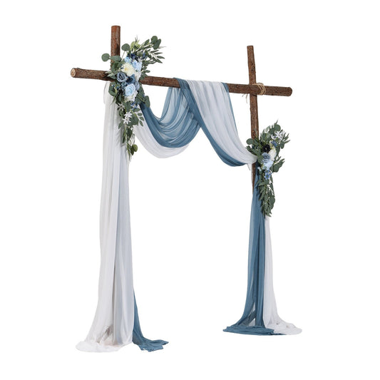 Artificial Silk Arch Flower and Drape Set