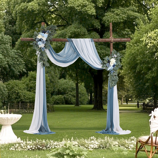 Artificial Silk Arch Flower and Drape Set