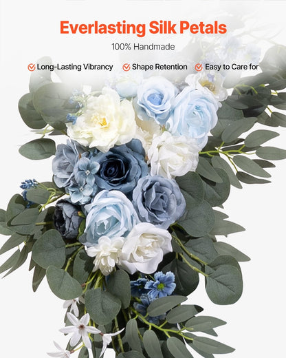 Artificial Silk Arch Flower and Drape Set